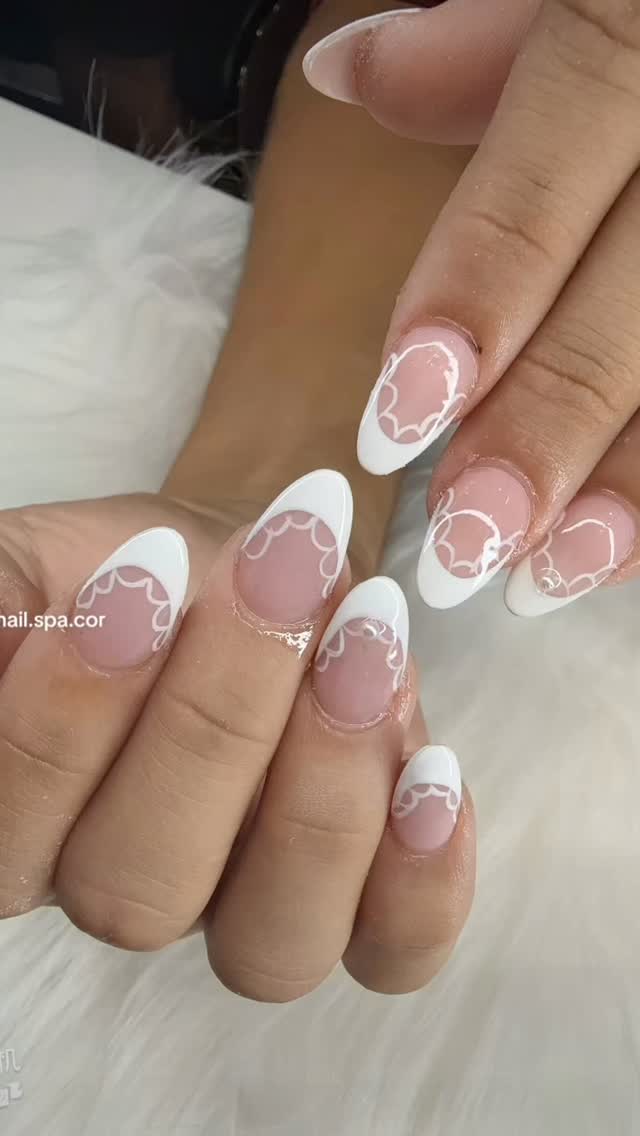 Because classy never goes out of style 💅 French tips with a delicate twist