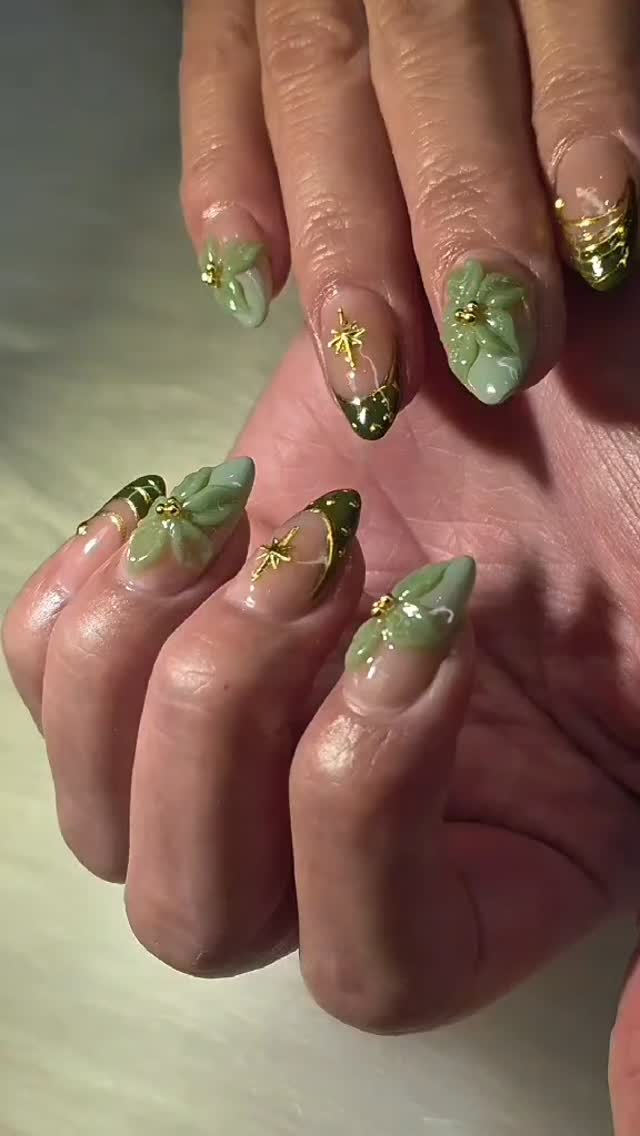 🌱 Soft, classy, and green—this set is stealing hearts today.